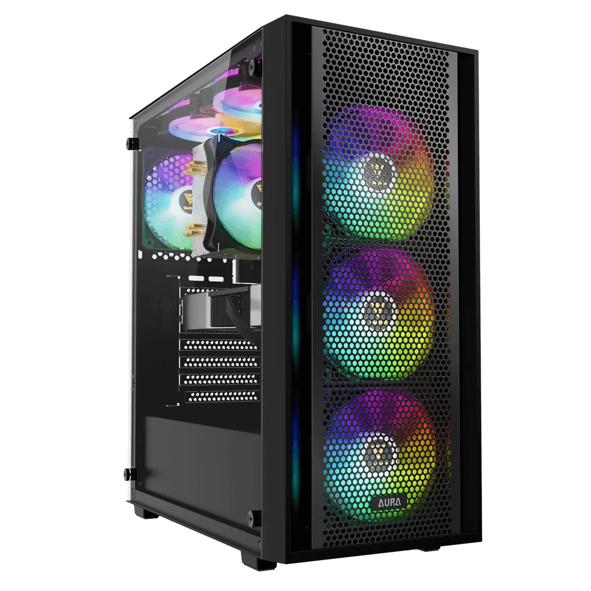 CASE GAMDIAS AURA GC2 ELITE 4FANS ARGB BLACK - Gaming DZ Informatique Store